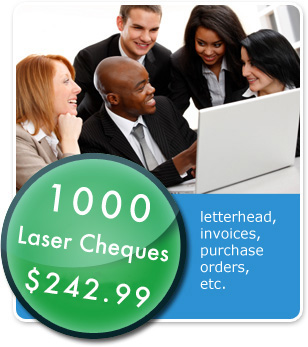 laser cheques